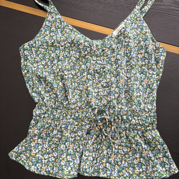 Sienna Sky Crop Tank Top with Elastic Waste Size Small EUC - Picture 3 of 5